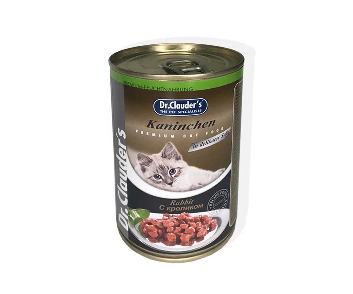 Консервы Dr.Clauder`s (Доктор Клаудер) Для Кошек Кролик Premium Cat Food Rabbit 415г