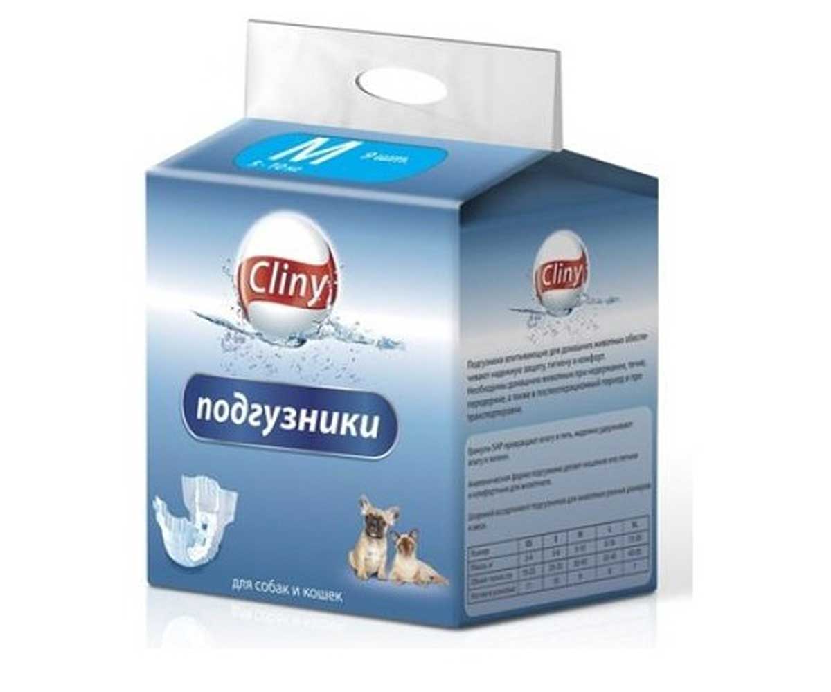 Подгузники Для Собак и Кошек Cliny (Клини) M 5-10кг 9шт К203