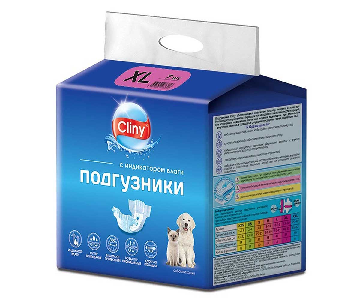Подгузники Для Собак Cliny (Клини) ХL 15-30кг 7шт К205