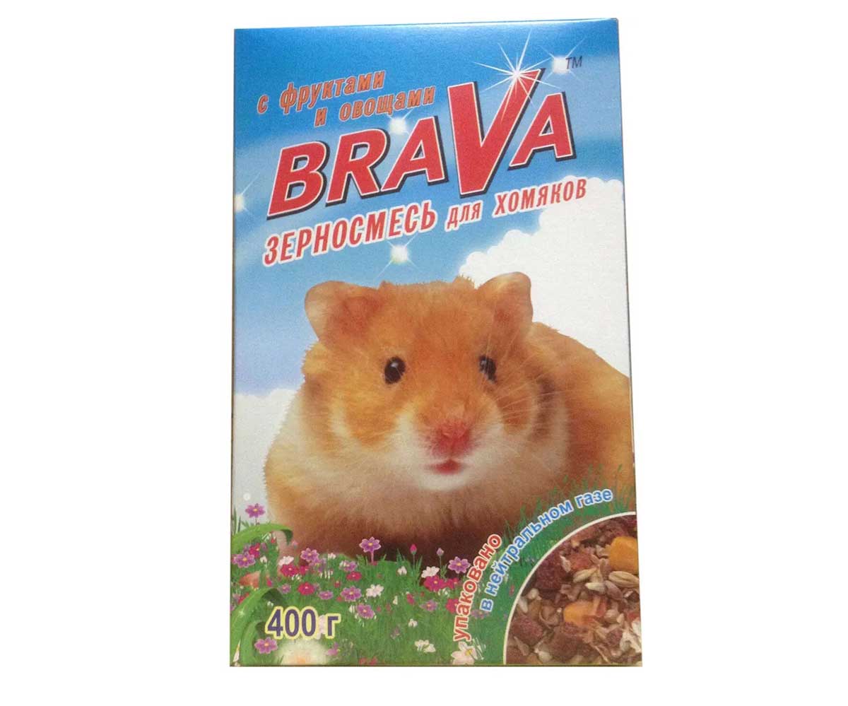 Корм Для Хомяков Brava (Брава) Фрукты с Овощами 400г