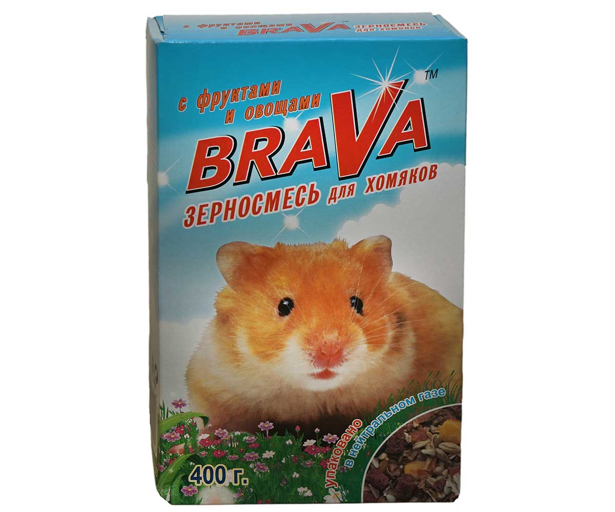 Корм Для Хомяков Brava (Брава) Фрукты с Овощами 400г