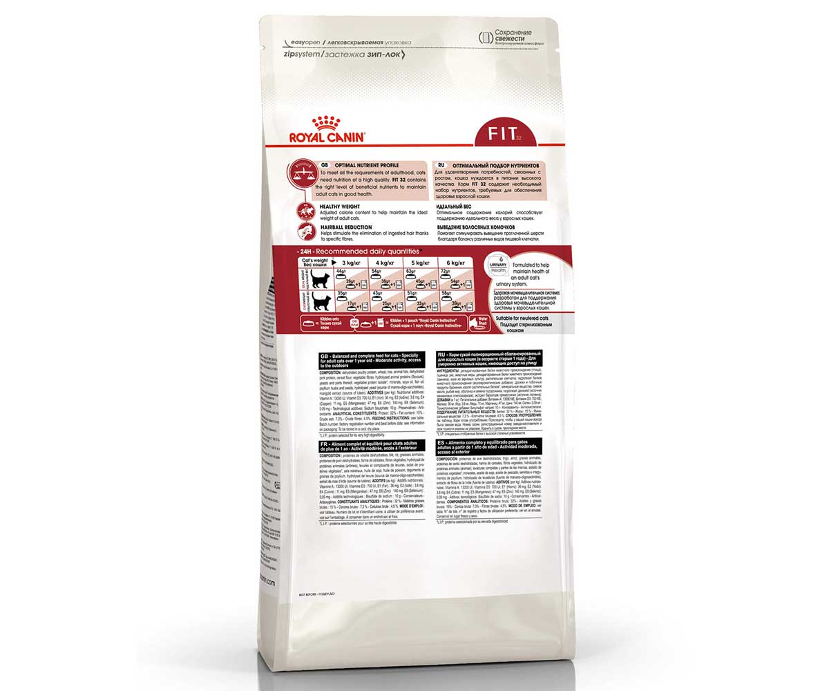 Сухой Корм Royal Canin (Роял Канин) Для Домашних Кошек с Нормальной Активностью Feline Health Nutrition Fit 32 2кг