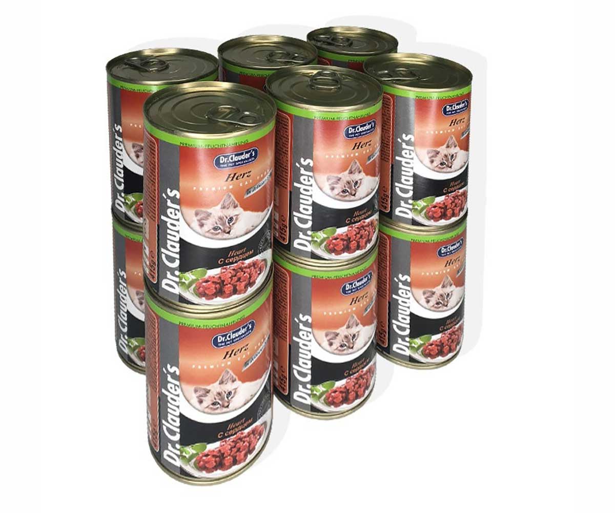 Консервы Dr.Clauder`s (Доктор Клаудер) Для Кошек Сердце Premium Cat Food Heart 415г