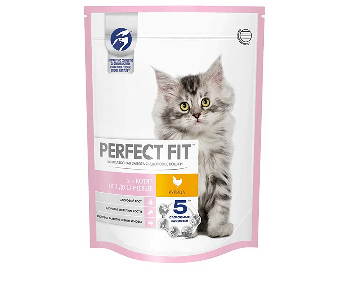 Сухой Корм Perfect Fit (Перфект Фит) Для Котят Курица Junior 190г