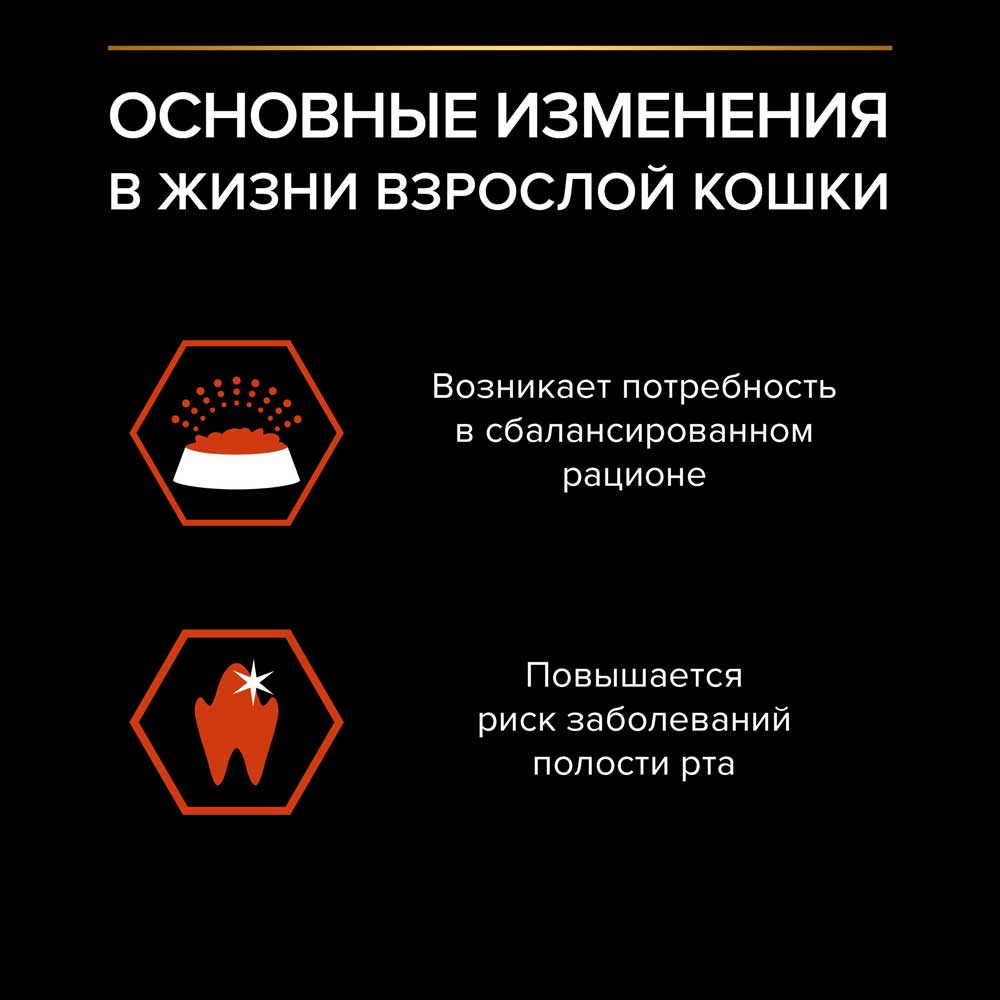 Сухой Корм Pro Plan (ПроПлан) Для Кошек Для Поддержания Функций Почек, Мозга и Иммунитета Лосось Adult Vital Functions Salmon 1,5кг