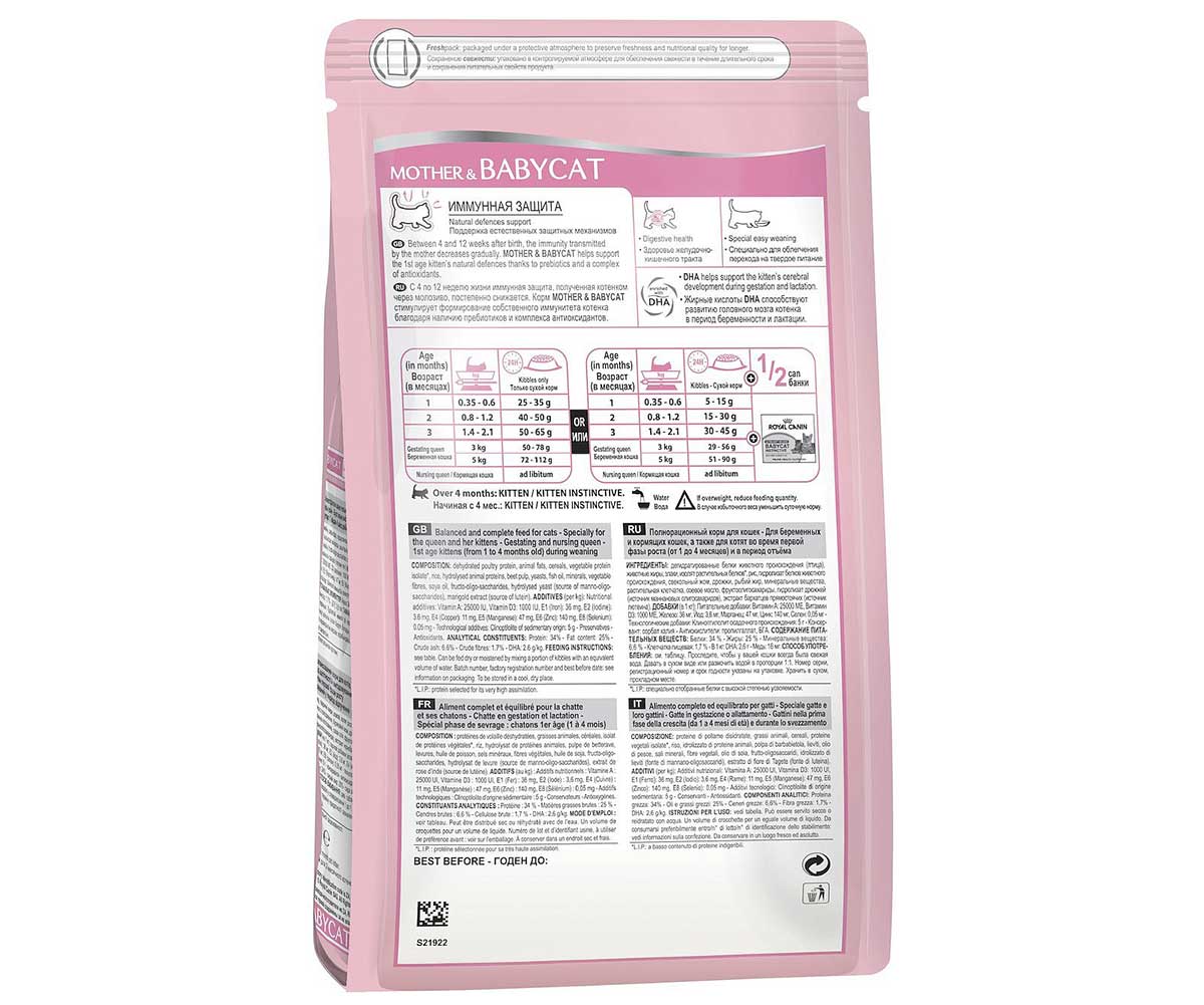 Сухой Корм Royal Canin (Роял Канин) Для Котят и Беременных Кошек Feline Health Nutrition Mother & Babycat 2кг