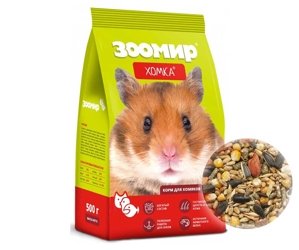 Корм Для Хомяков Хомка Зоомир 500г