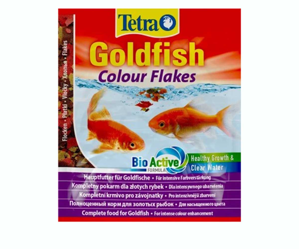Корм Для Рыб Tetra (Тетра) Goldfish Colour Хлопья Для Золотых Рыб Для Окраса 12г 183704