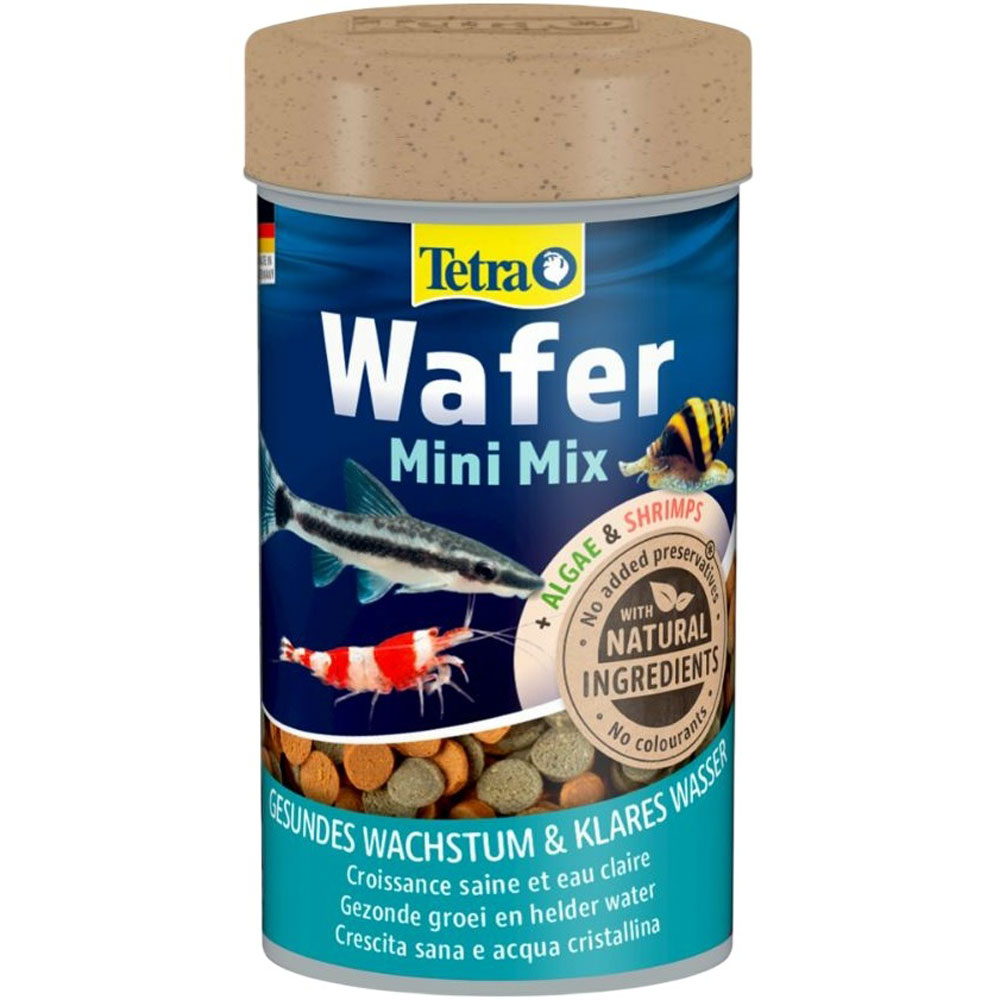 Корм Для Рыб Tetra (Тетра) Wafer Mini Mix Чипсы Для Донных Рыб и Раков 100мл 189911