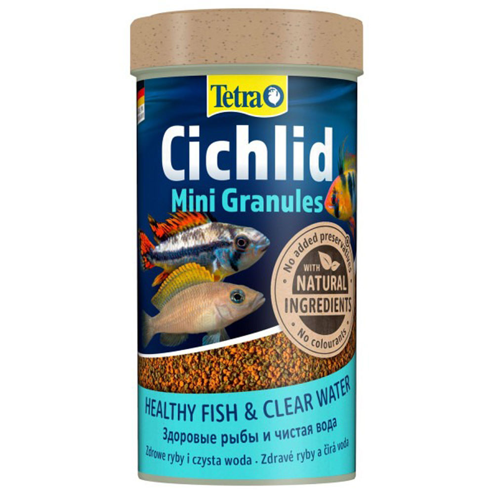 Корм Для Рыб Tetra (Тетра) Cichlid Mini Granules Гранулы Для Цихлид 250мл 146549