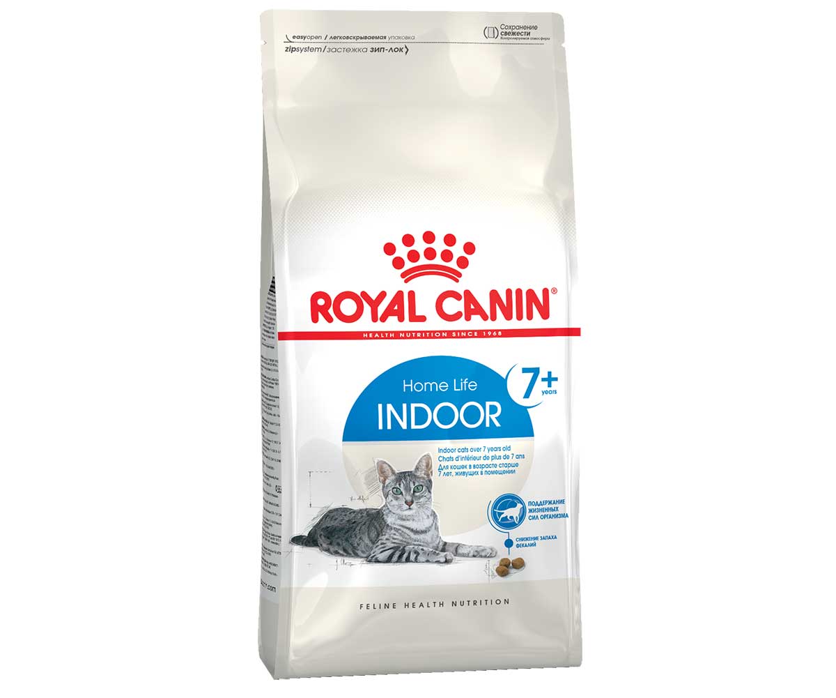Сухой Корм Royal Canin (Роял Канин) Для Пожилых Домашних Кошек Старше 7 Лет Feline Health Nutrition Indoor +7 400г