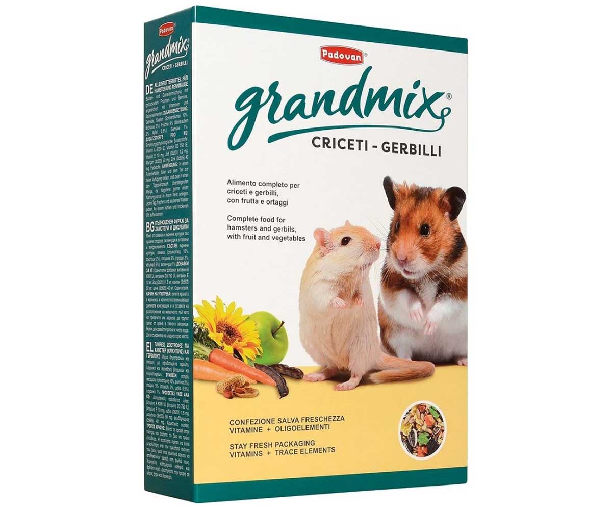 Корм Для Хомяков и Песчанок Padovan (Падован) Основной GrandMix Criceti Gerbilli 400г