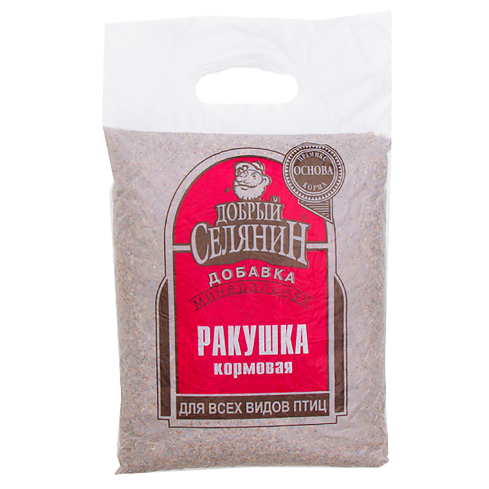 Подкормка Ракушка Кормовая Добрый Селянин Для Всех Видов Птиц Мирагро 4кг