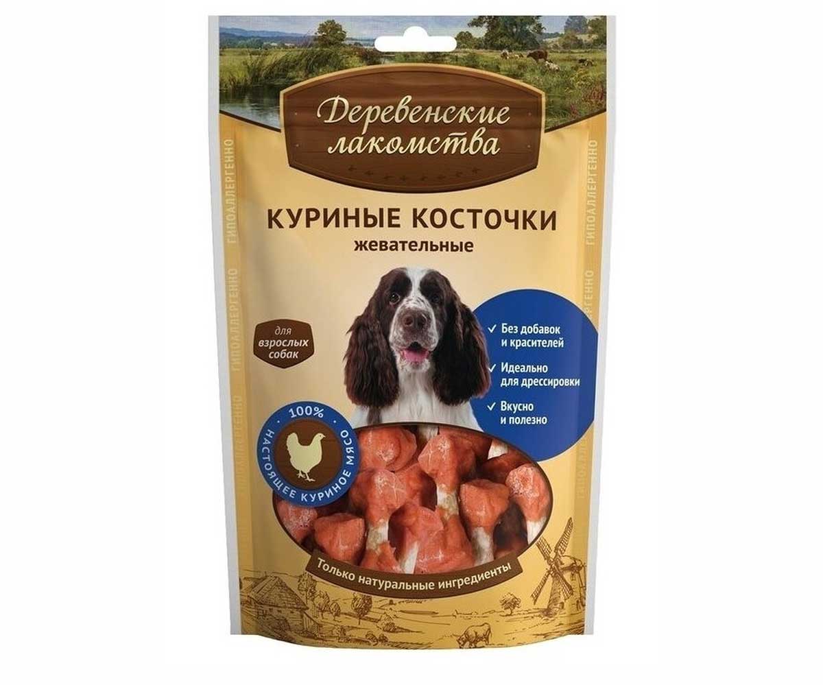 Деревенские Лакомства Для Собак Косточки Куриные 90г 79711175