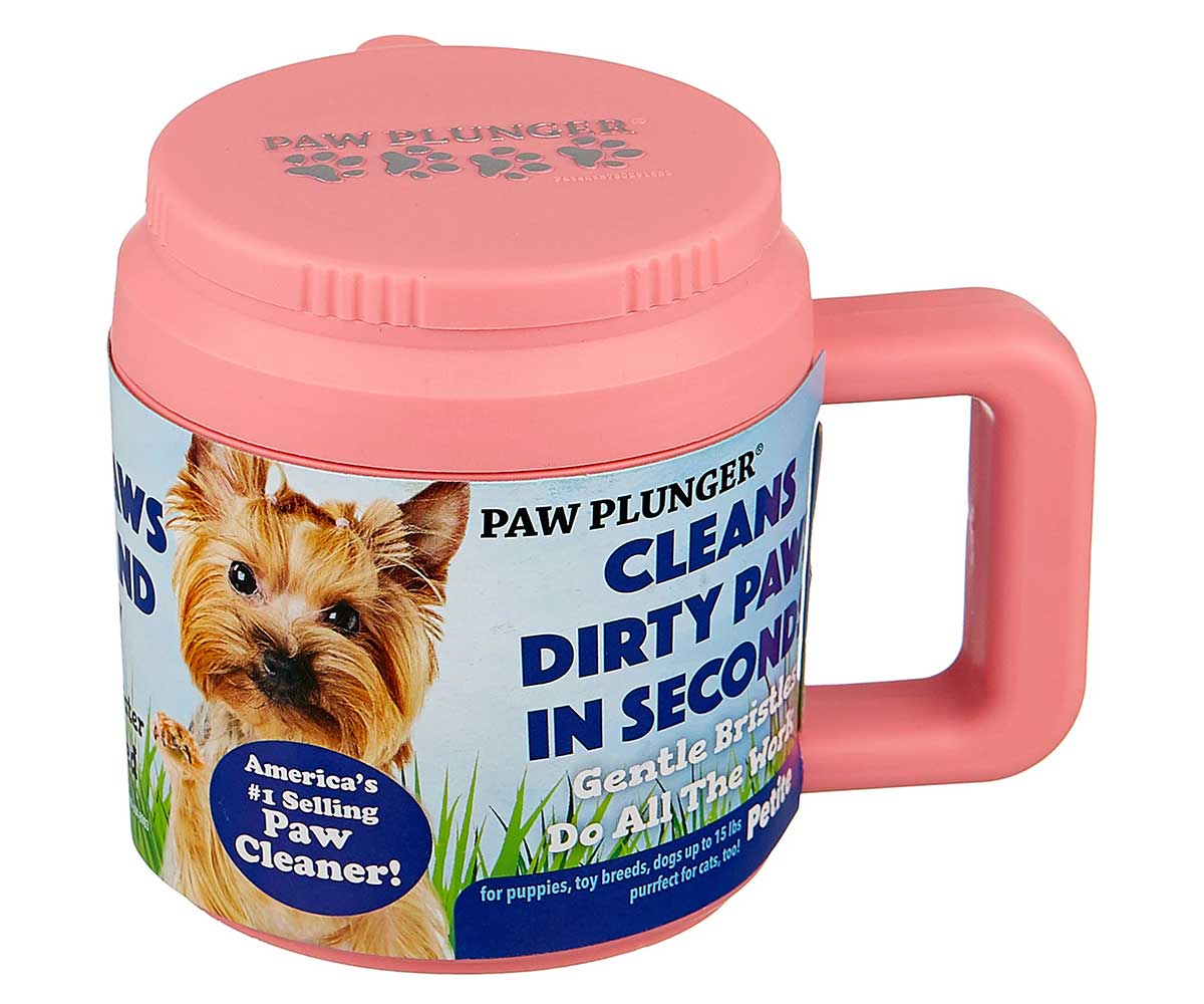 Лапомойка Для Собак Мелких Пород и Кошек Paw Plunger 11*10см Малая Розовая