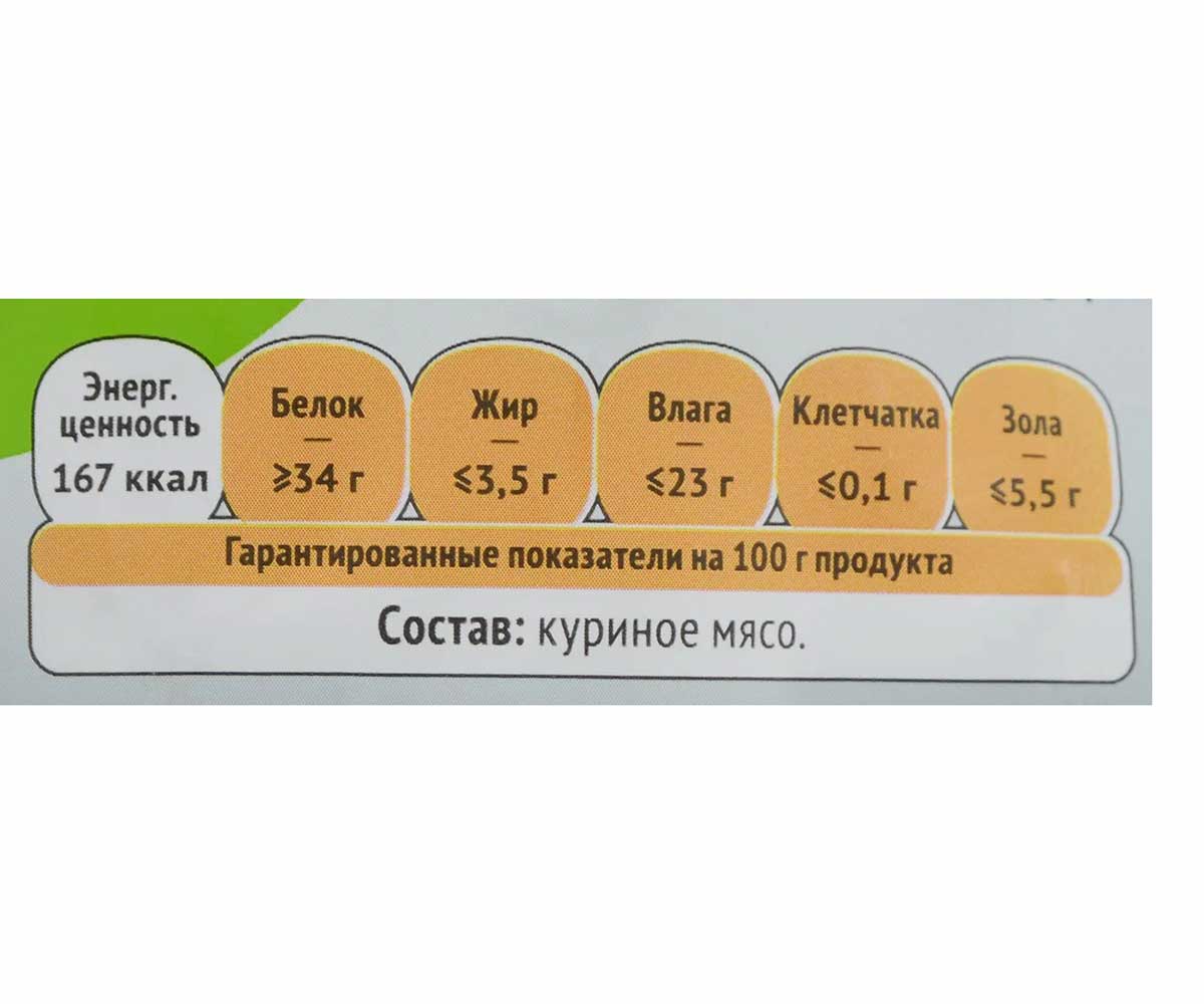 Лакомства Для Кошек Деревенские Лакомства Кусочки Куриные 45г 79711342