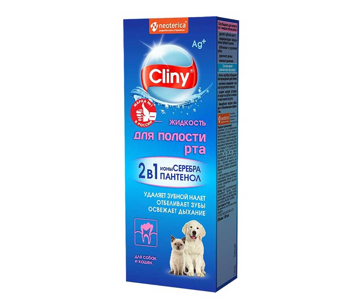 Жидкость Для Полости Рта Кошек и Собак Cliny (Клини) 100мл К109
