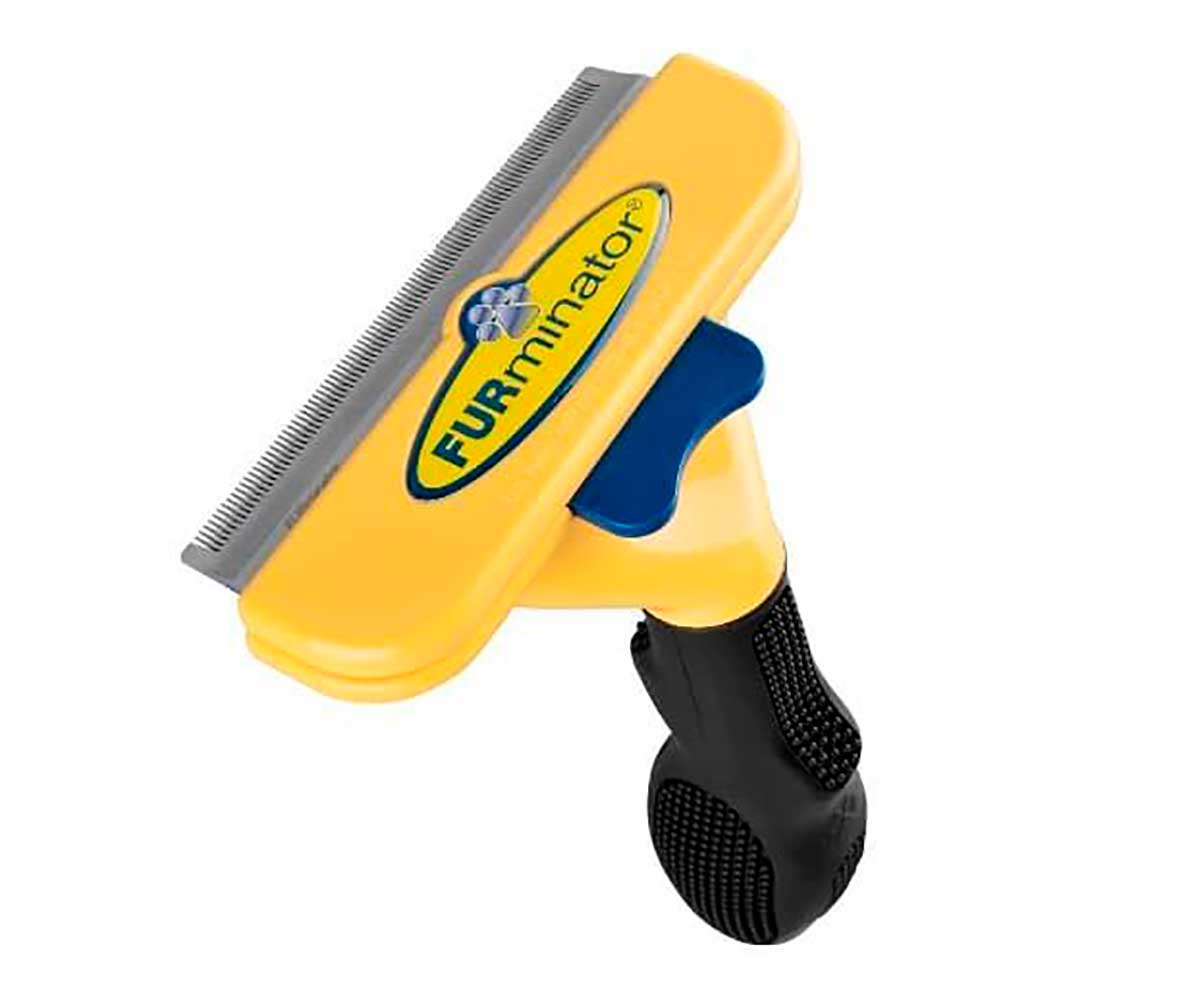 Фурминатор Для Собак Крупных Пород Deluxe 10см с КОРОТКОЙ Шерстью FURminator Deluxe Short Hair Large Dog + Шампунь-Спрей От Колтунов 250мл