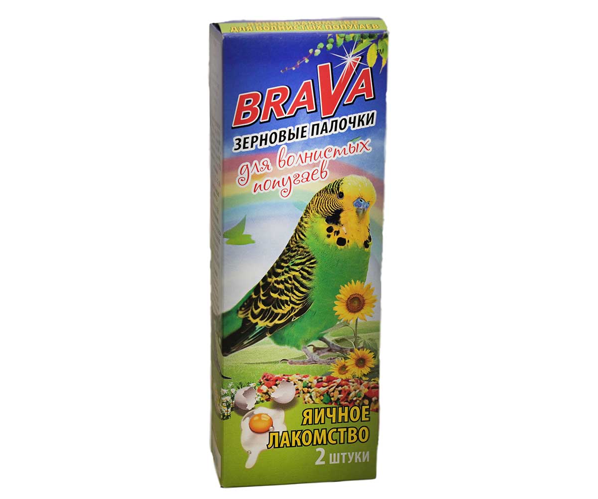 Brava (Брава) Лакомство Для Попугаев Палочки Яичные 2шт (1*18)
