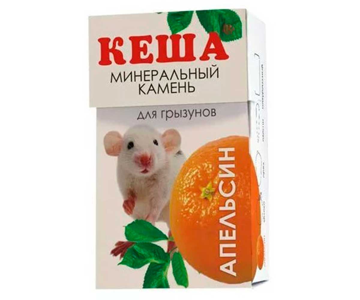 Минеральный Камень Для Грызунов Кеша Апельсин