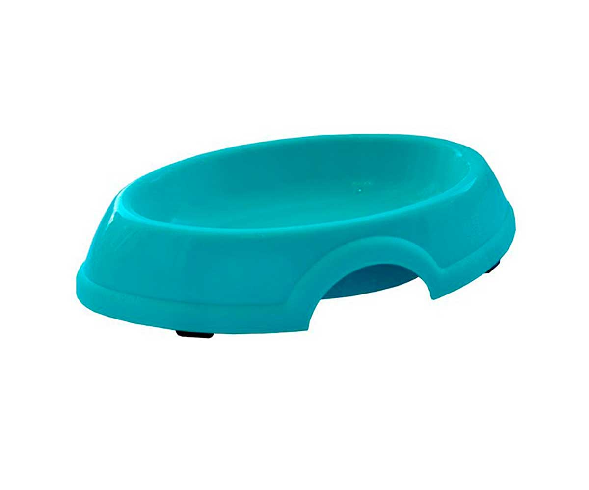 Миска Для Кошек Пластиковая Овальная 150мл ZOOExpress 12001