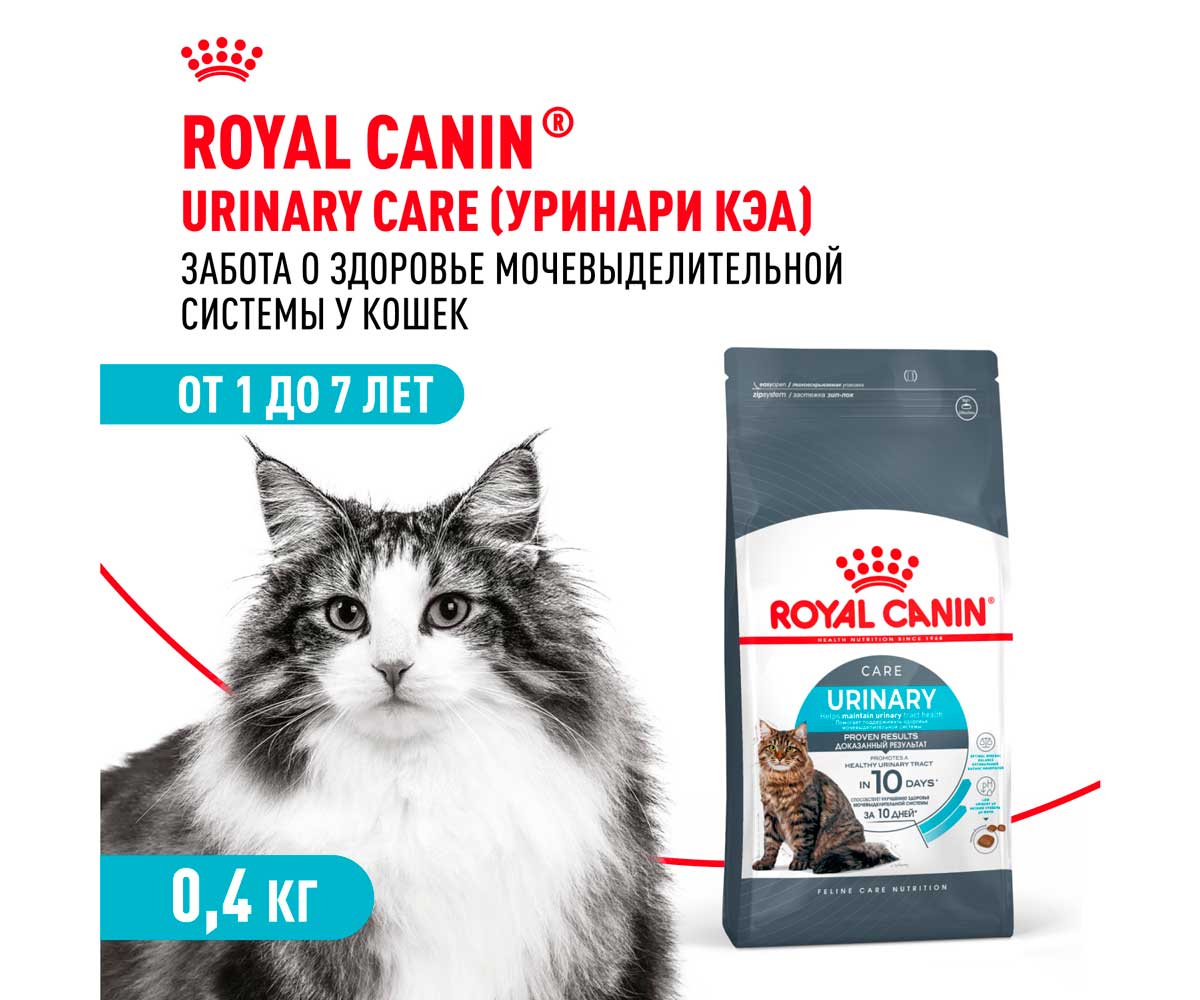 Сухой Корм Royal Canin (Роял Канин) Для Кошек Для Профилактики МКБ Feline Care Nutrition Urinary Care  400г
