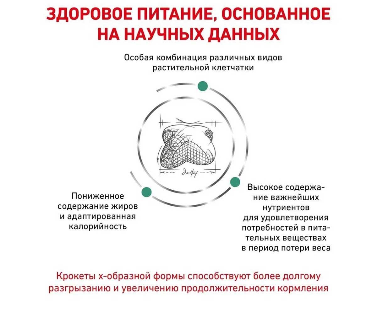 Лечебный Сухой Корм Royal Canin (Роял Канин) Veterinary Diet Canine Satiety Weight Management Canine Для Собак При Ожирении Стадия 1 1,5кг