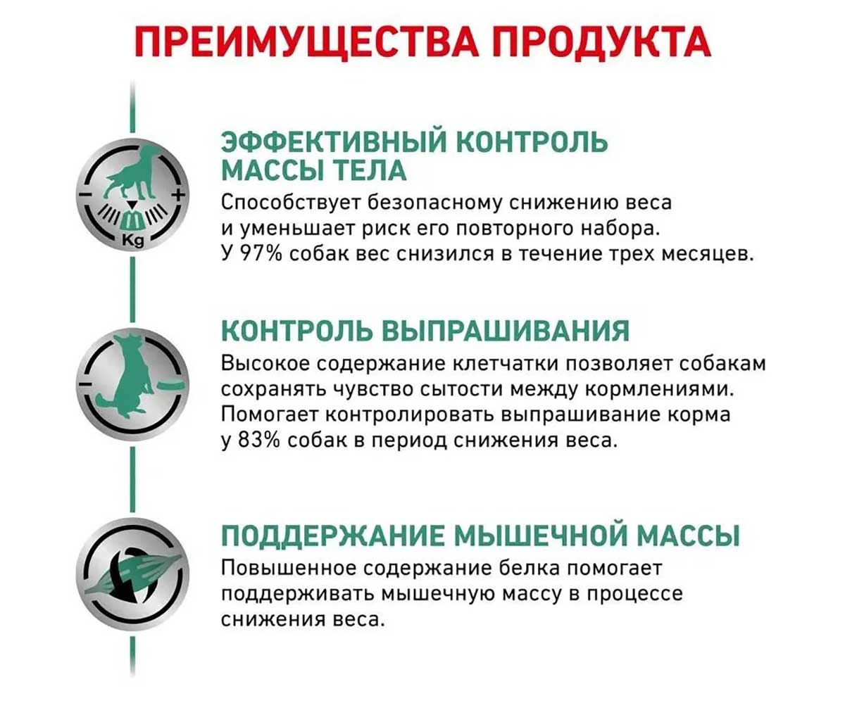 Лечебный Сухой Корм Royal Canin (Роял Канин) Veterinary Diet Canine Satiety Weight Management Canine Для Собак При Ожирении Стадия 1 1,5кг