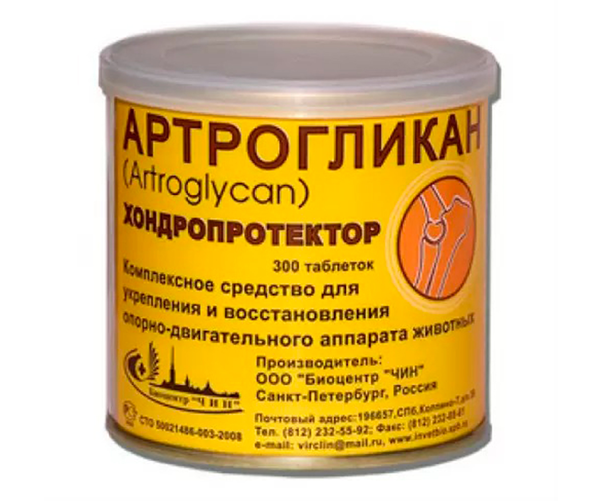 Артрогликан Кормовая Добавка Для Восстановления Опорно-Двигательного Аппарата 300таб