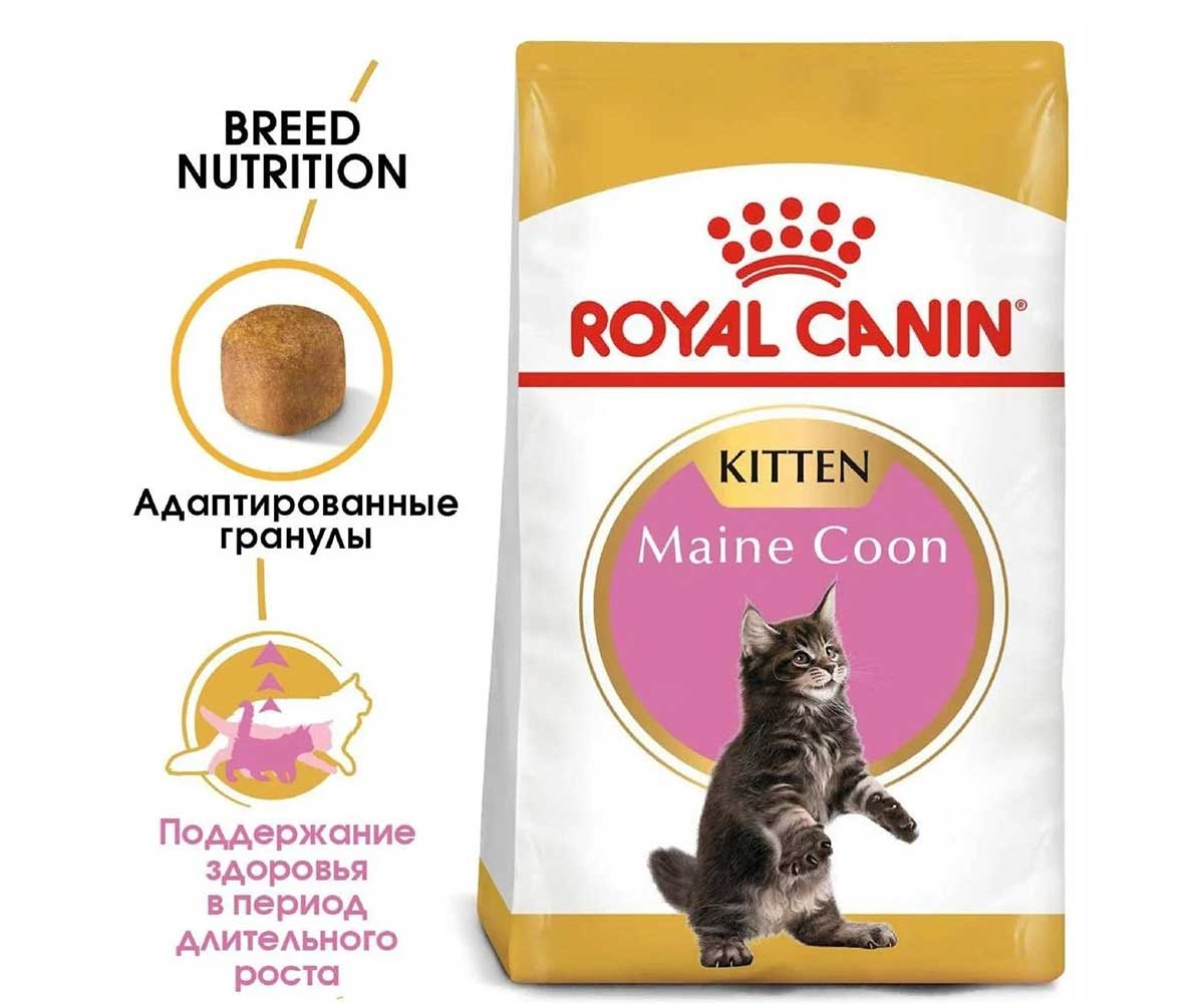 Сухой Корм Royal Canin (Роял Канин) Для Котят Породы Мейн-Кун Feline Breed Nutrition Kitten Maine Coon 36 2кг