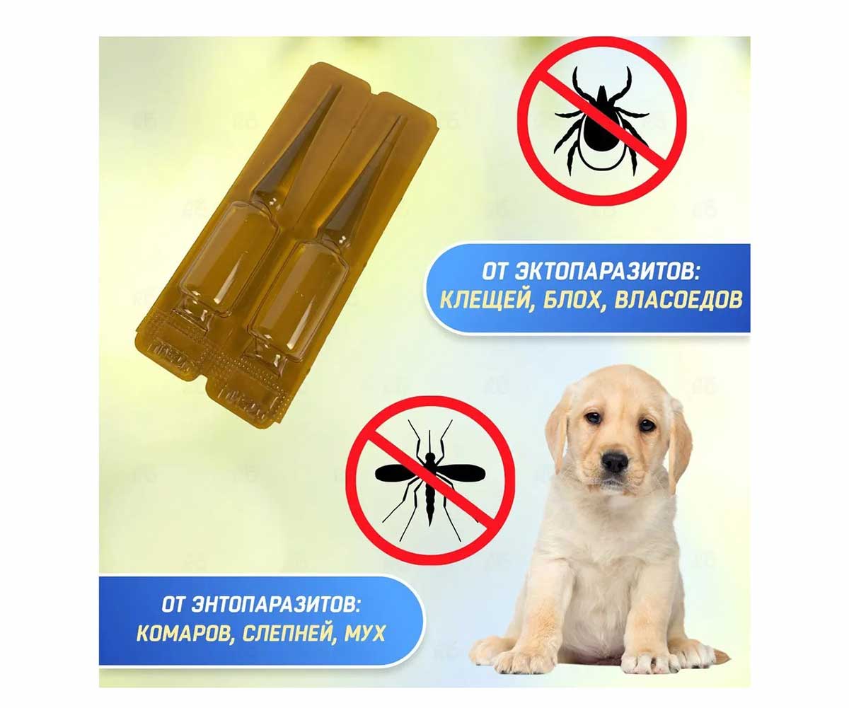 Биовакс Капли На Холку От Блох, Клещей, Комаров Для Щенков Паразиты?Нет!