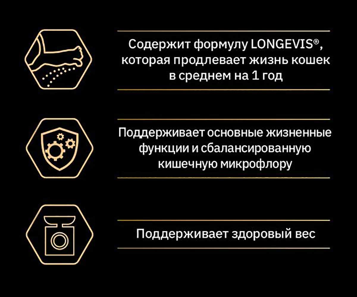 Сухой Корм Pro Plan (ПроПлан) Для Стерилизованных Пожилых Кошек Старше 7 Лет Индейка Sterilised 7+ 1,5кг