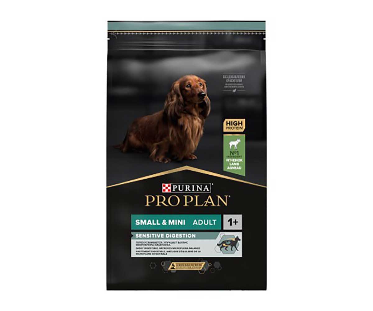 Сухой Корм ProPlan (Проплан) Для Собак Мелких Пород с Чувствительным Пищеварением Ягненок и Рис Adult Dog Optidigest Small & Mini Sensitive Digestion 7кг (1*1)