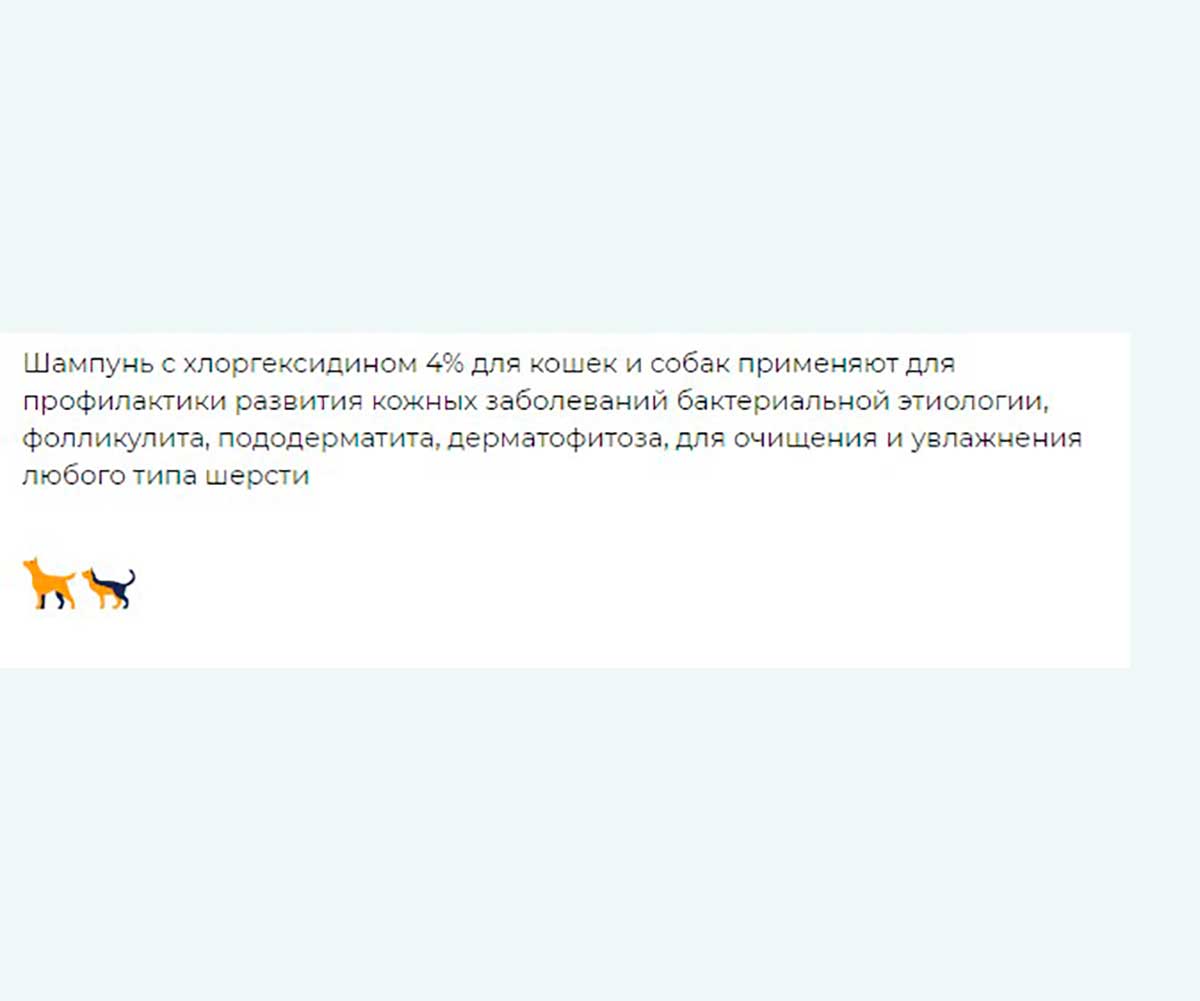 Doctor Vic (Доктор Вик) Шампунь Для Кошек и Собак с Хлоргексидином 4% Для Кошек и Собак 150мл