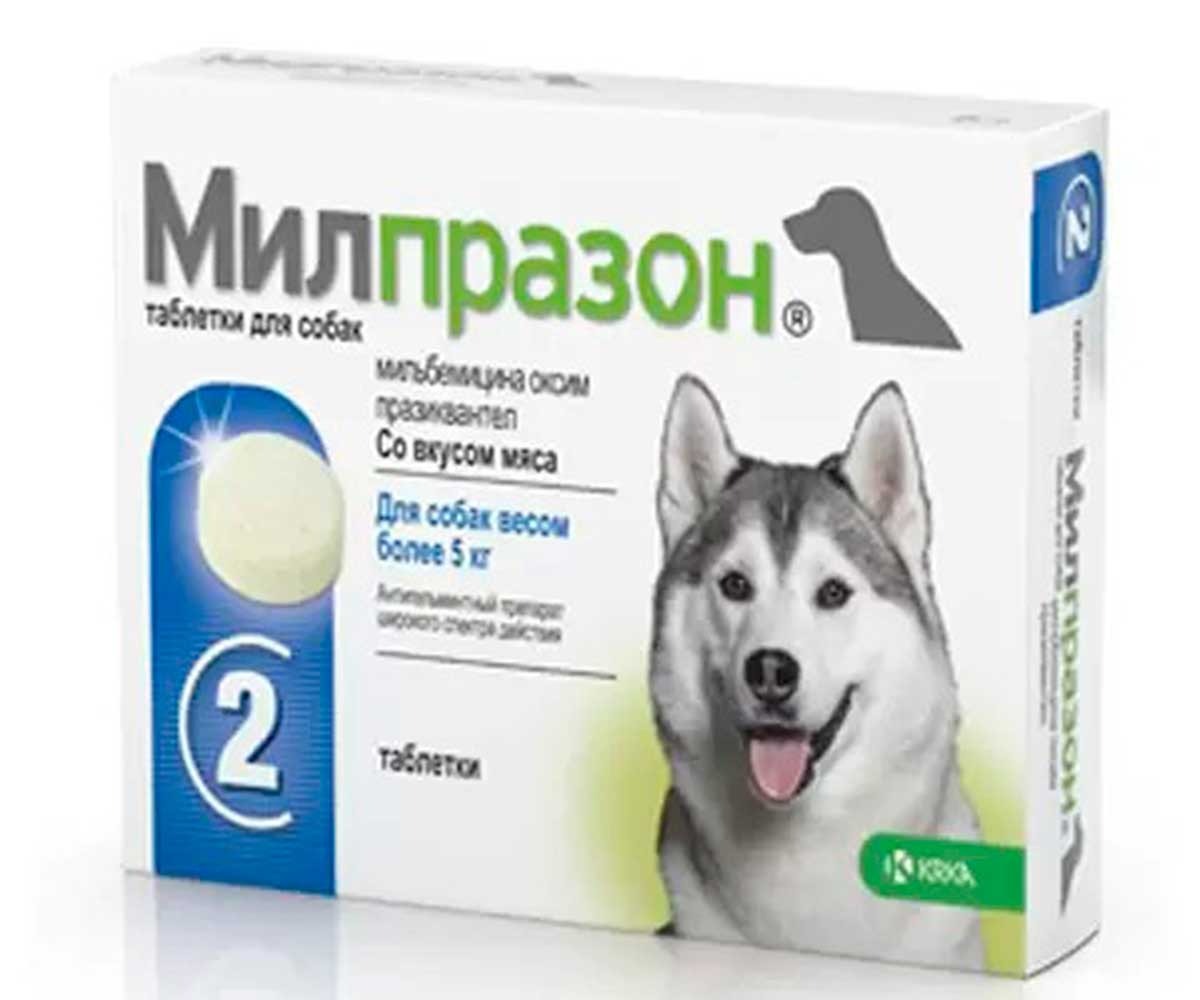 Милпразон Для Собак Таблетки От Гельминтов 2*12,5/125мг