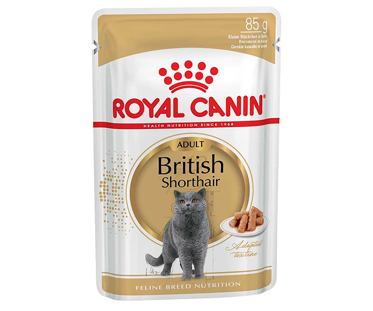 Влажный Корм Royal Canin (Роял Канин) Для Кошек Породы Британская Короткошерстная Feline Breed Nutrition British Shorthair Wet 85г (1*12)