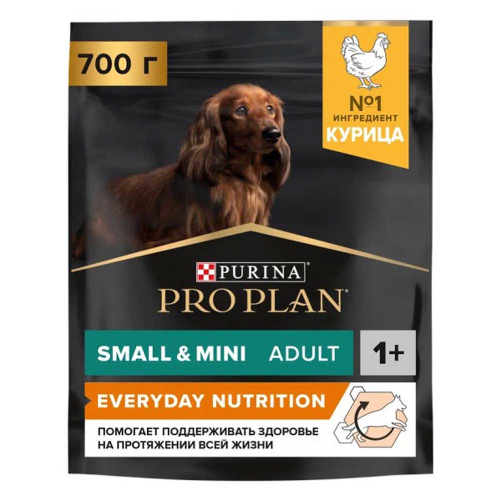 Сухой Корм Pro Plan (Проплан) Для Собак Карликовых и Мелких Пород Курица Small & Mini Adult 700г (1*8)