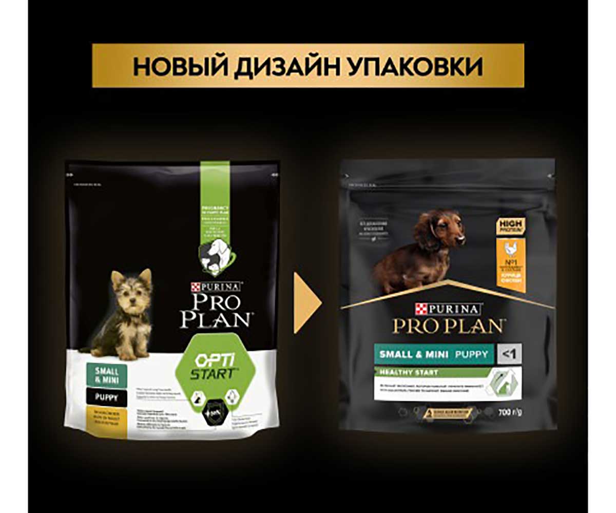 Сухой Корм Pro Plan (Проплан) Для Собак Карликовых и Мелких Пород Курица Small & Mini Adult 700г (1*8)