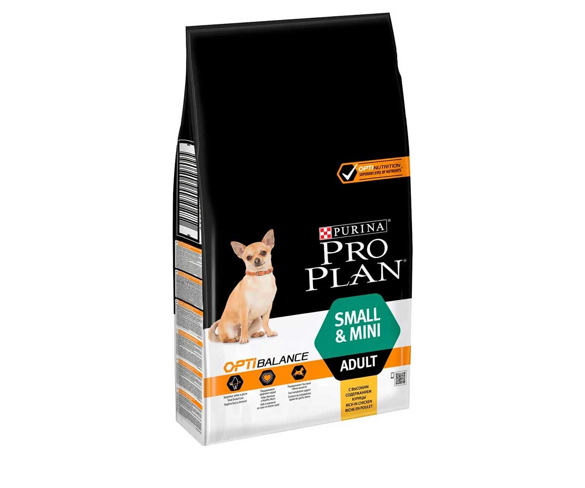 Сухой Корм Pro Plan (Проплан) Для Собак Карликовых и Мелких Пород Курица и Рис Small & Mini Adult 7кг (1*1)