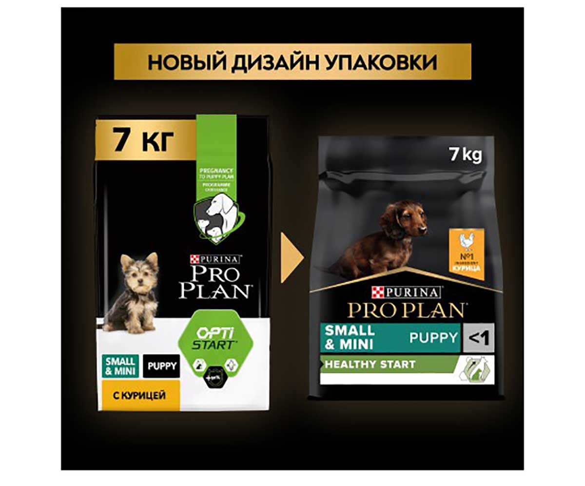 Сухой Корм Pro Plan (Проплан) Для Собак Карликовых и Мелких Пород Курица и Рис Small & Mini Adult 7кг (1*1)