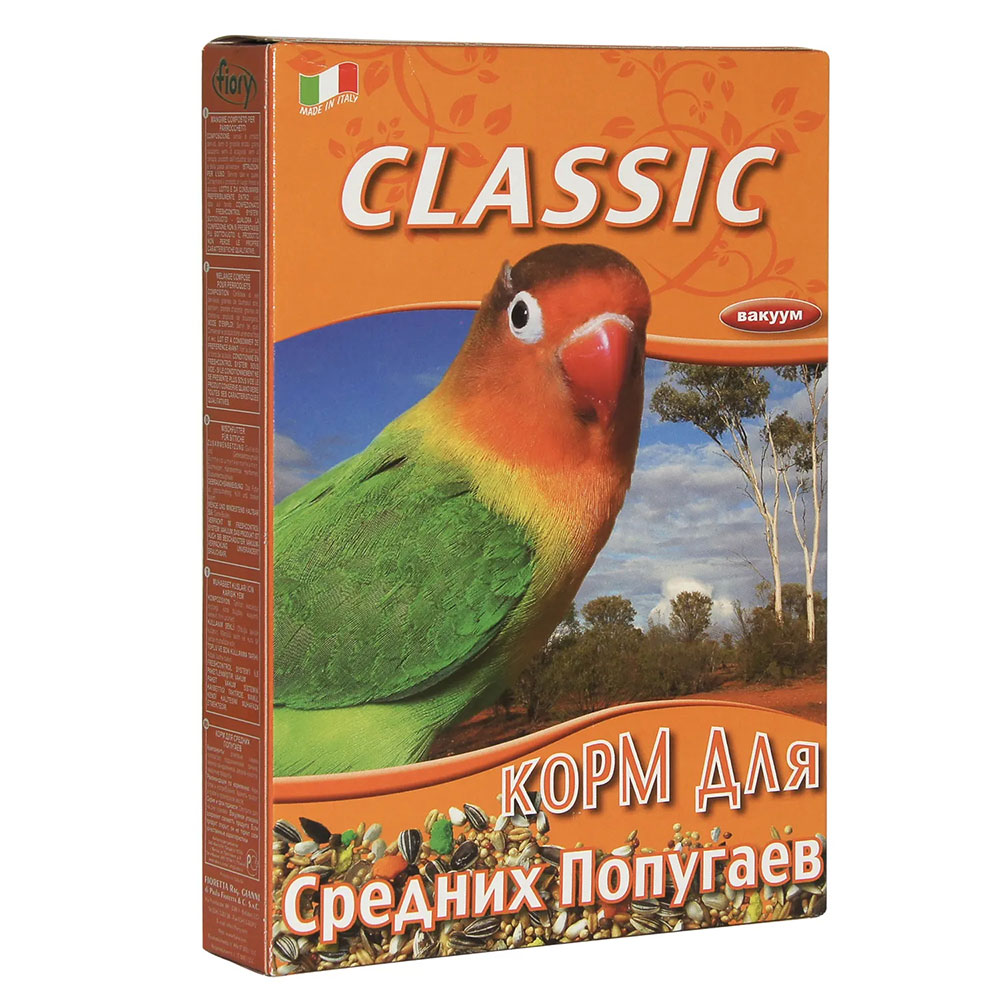 Корм Fiory (Фиори) Classic Для Средних Попугаев 650г