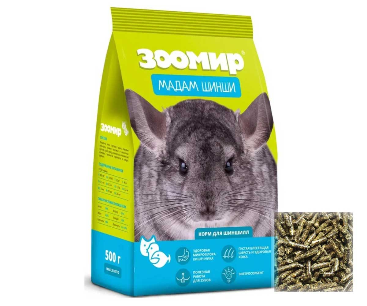 Корм Для Шиншилл Мадам Шинши 500г (1*18)