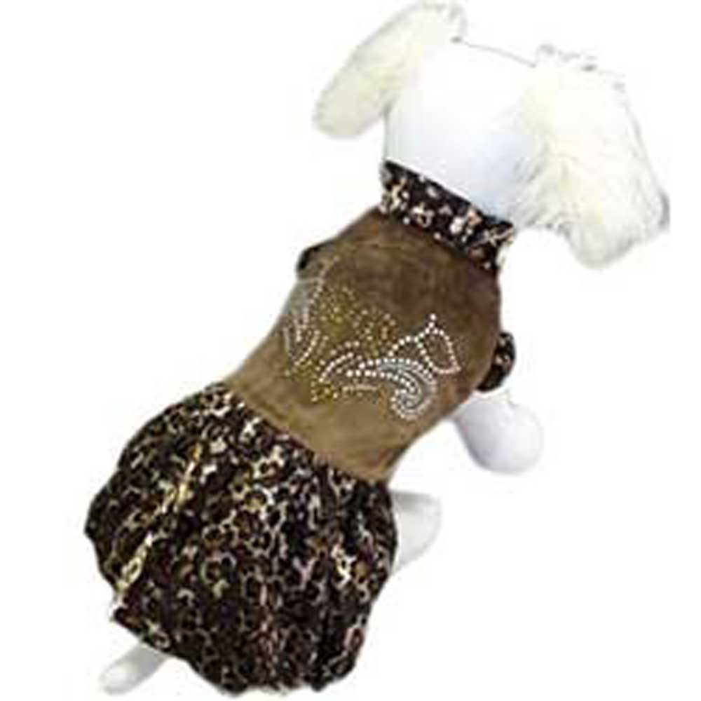 Платье Для Собак Мелких Пород Бархат 8 Шоколад Pet Fashion (Пет Фешн) Девочка