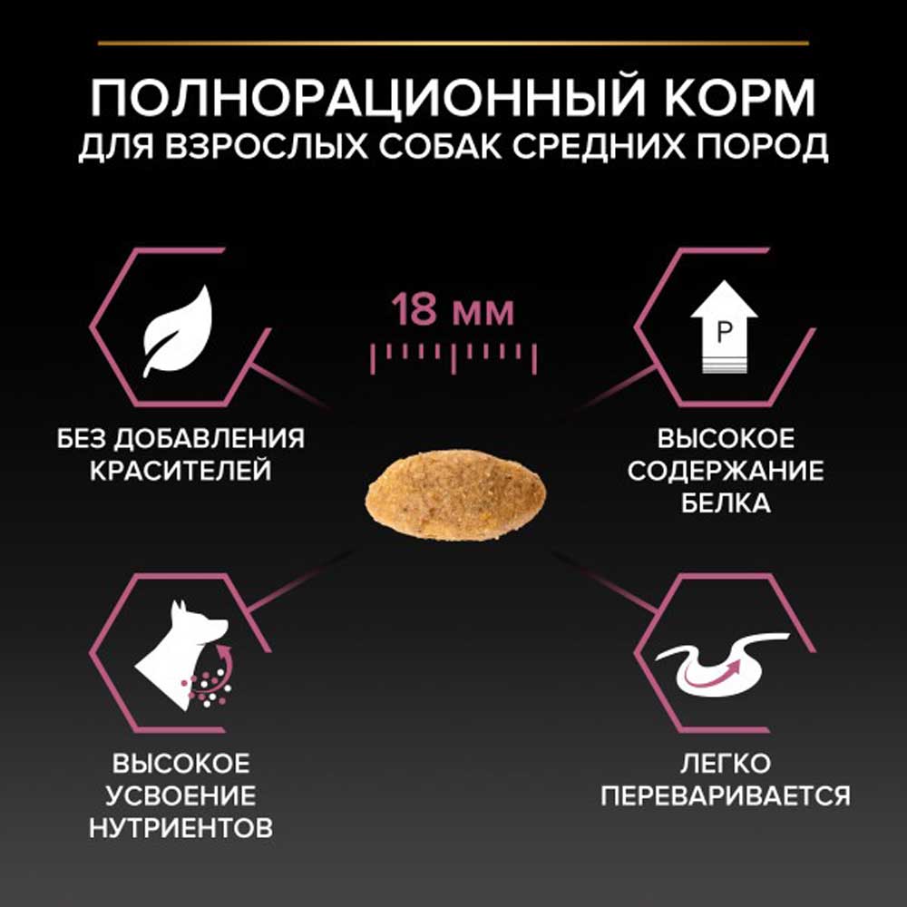 Сухой Корм Pro Plan (Проплан) Для Собак Средних Пород с Чувствительной Кожей Лосось и Рис Sensitive Skin Medium Adult 14кг (1*1)