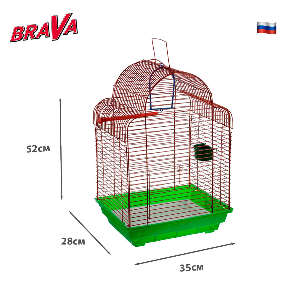 Клетка Для Птиц Brava (Брава) Купола 35*28*52см 460