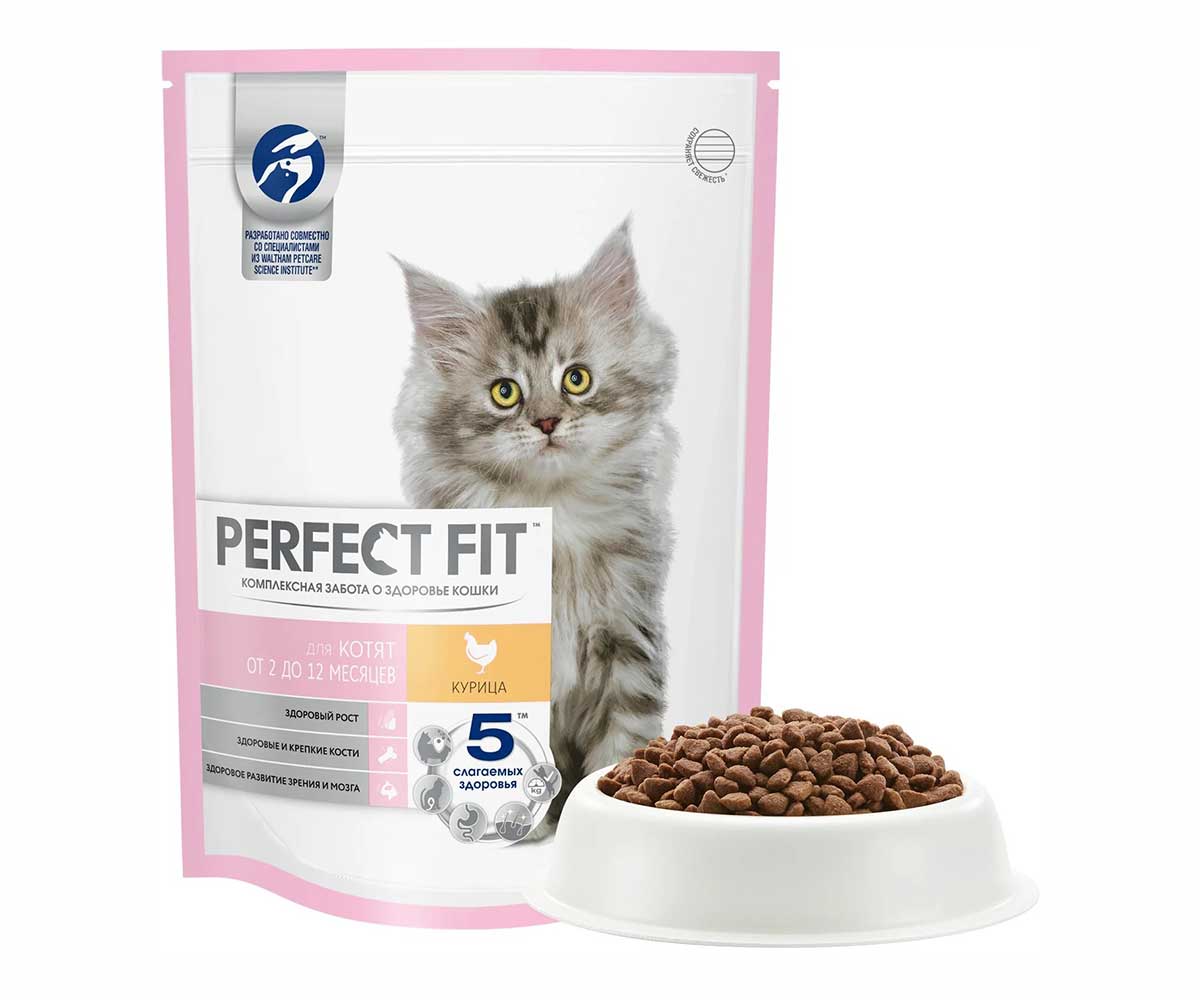 Сухой Корм Perfect Fit (Перфект Фит) Для Котят Курица Junior 650г (1*10)