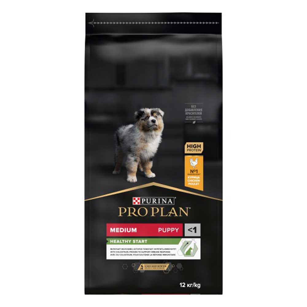 Сухой Корм Pro Plan (Проплан) Для Щенков Средних Пород Курица и Рис Pro Plan OPTI Start Medium Puppy 12кг