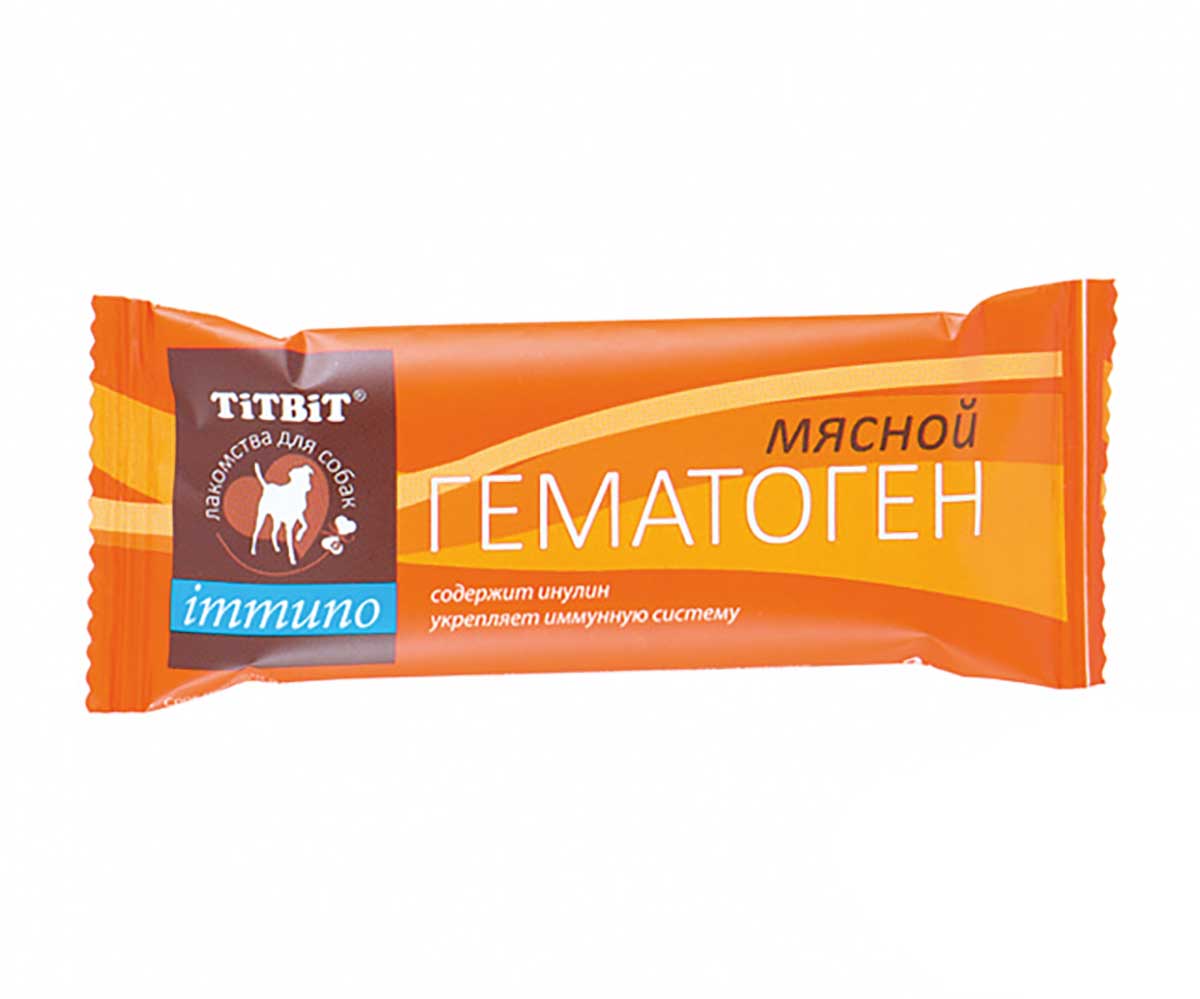 Лакомство Для Собак TiTBiT (Титбит) Гематоген Мясной Immuno 35г