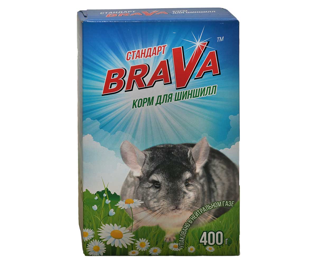 Корм Для Шиншилл BRAVA (Брава) Стандарт 400г (1*14)