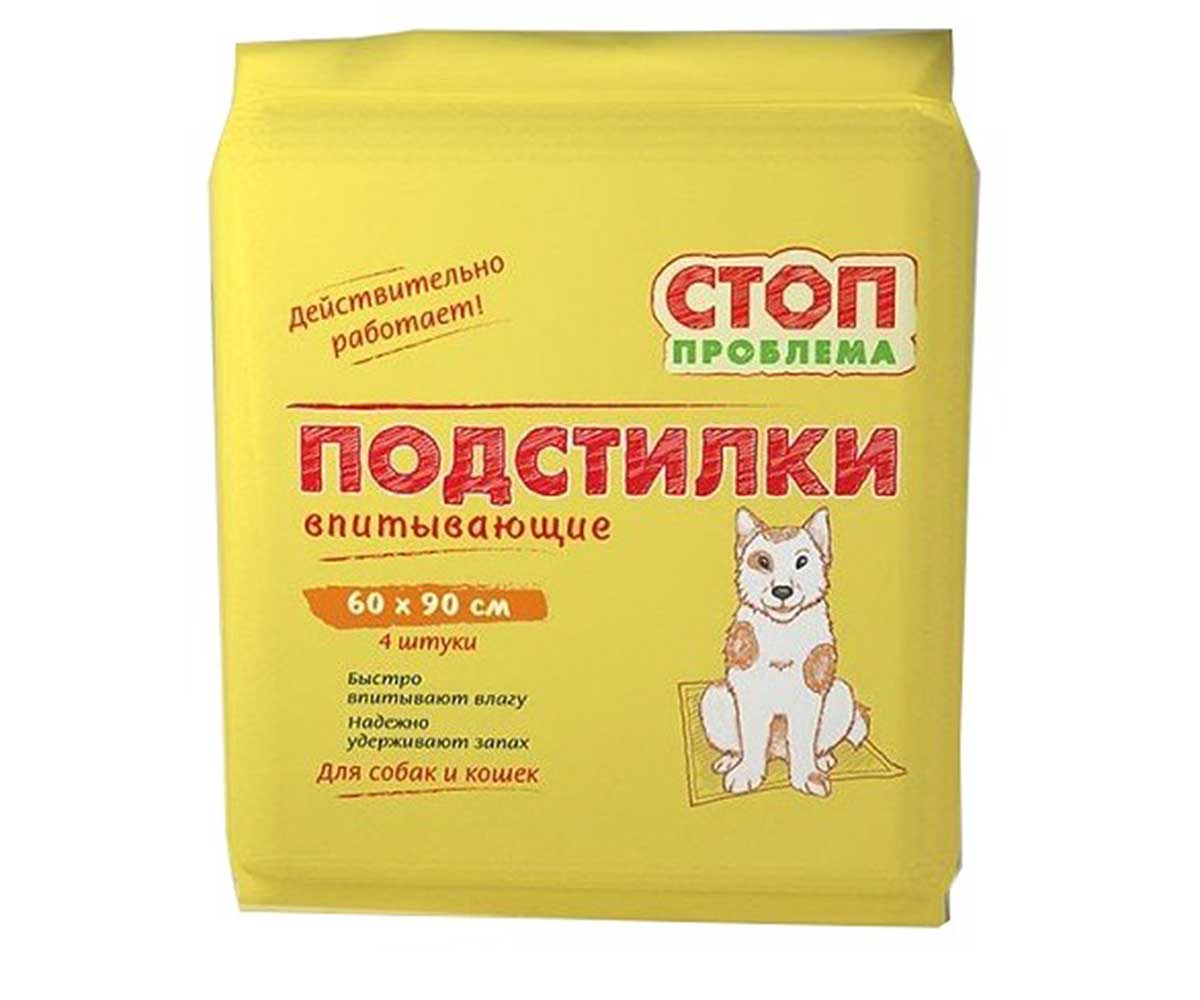 Подстилки Стоп-Проблема Гелевые 90*60см 4шт S206